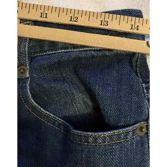 Liz Claiborne Distressed Bootcut Jeans 6 Women Cotton Stretch Y2K Style Bike - Picture 10 of 12